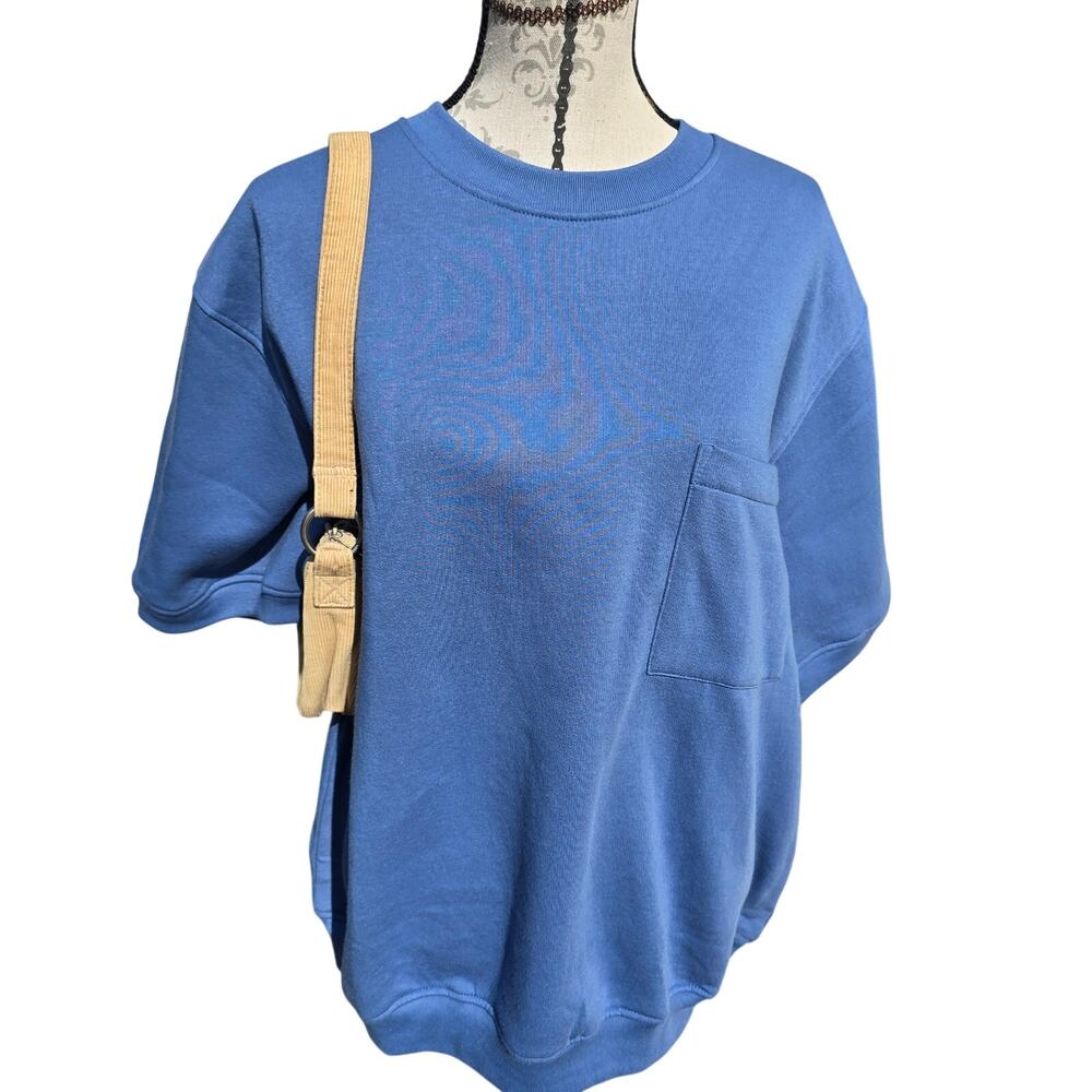 Vintage 80s or 90s John Blair Short Sleeve Sweatshirt Retro Size XL